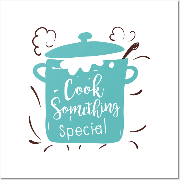 Cute Cooking Pot Wall Art by SWON Design